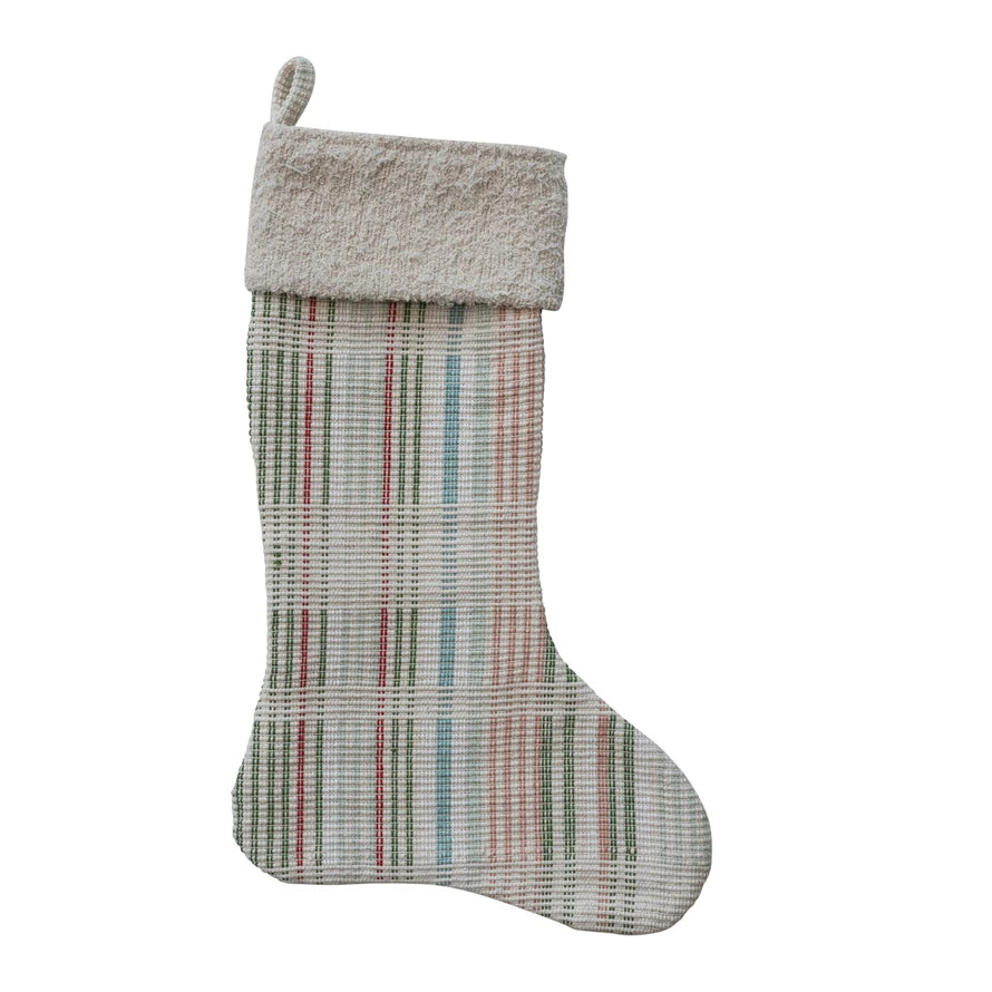Multi Color Plaid Stocking